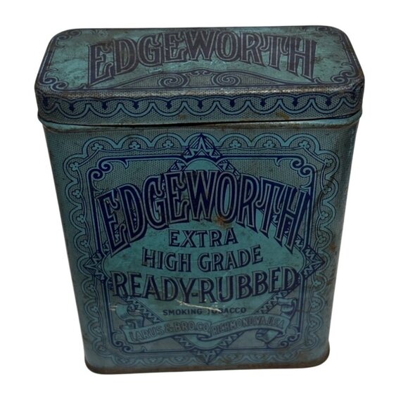 Edgeworth Extra High Grade Ready Rubbed Tobacco Tin Larus & Bro. Co - Picture 2 of 10